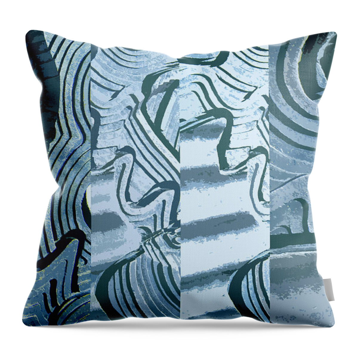 Abstract Throw Pillow featuring the photograph Abstract No. 57-1 by Sandy Taylor