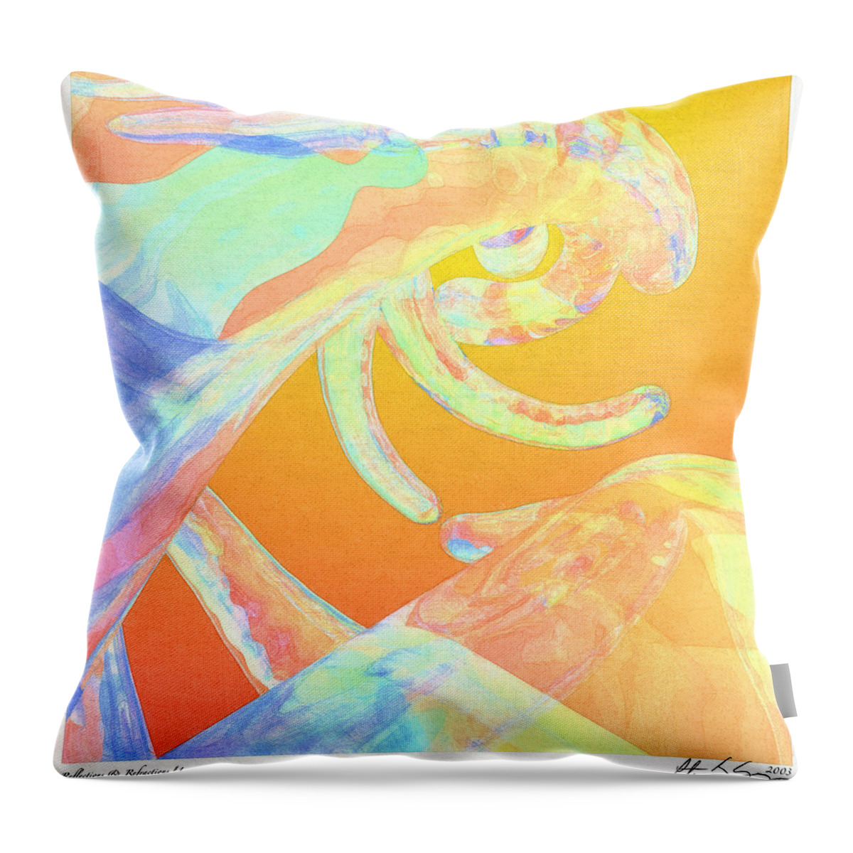 Abstract Throw Pillow featuring the photograph Abstract Number 1 by Peter J Sucy