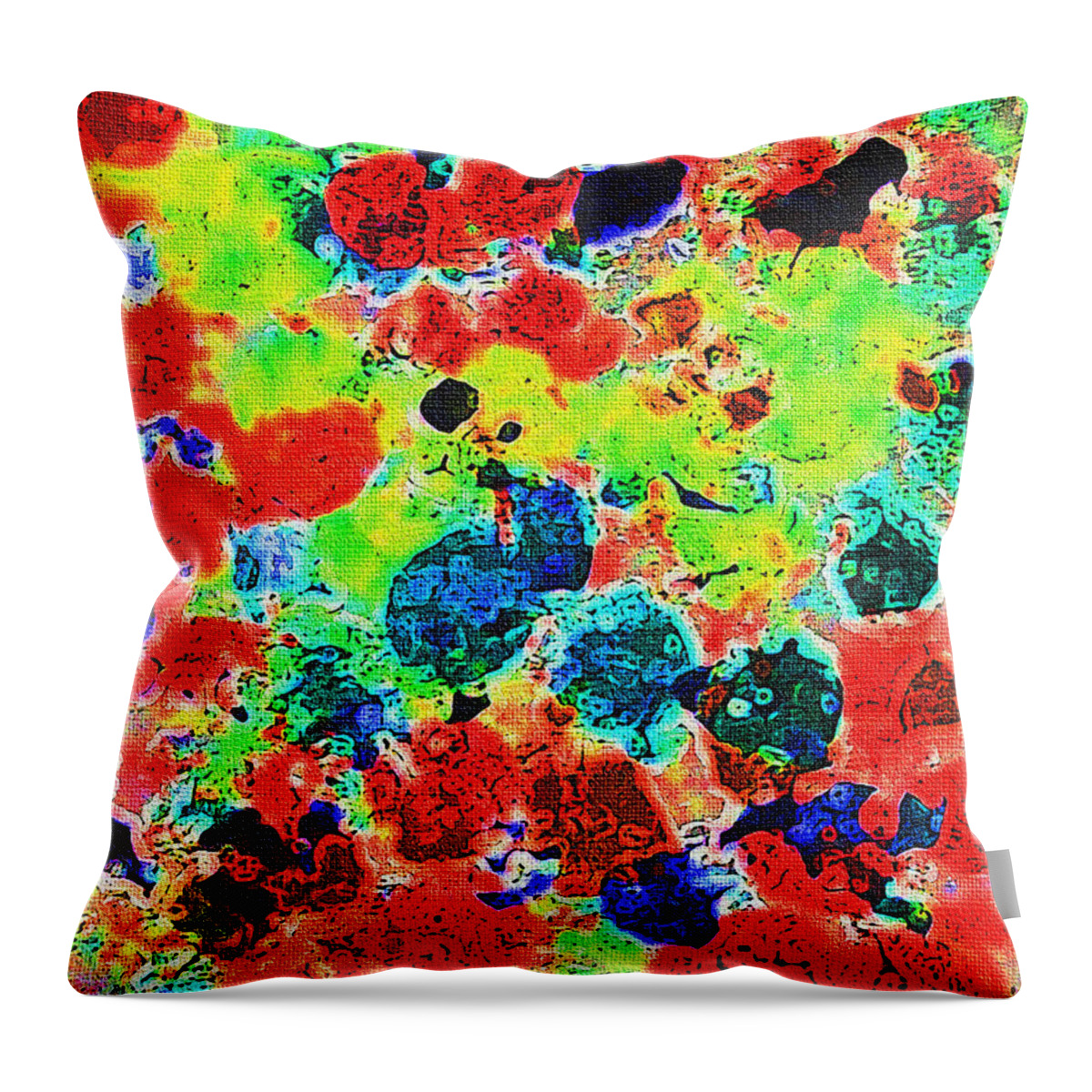 Abstract Oil Photo Throw Pillow featuring the photograph Abstract OIl Photo by Tom Janca
