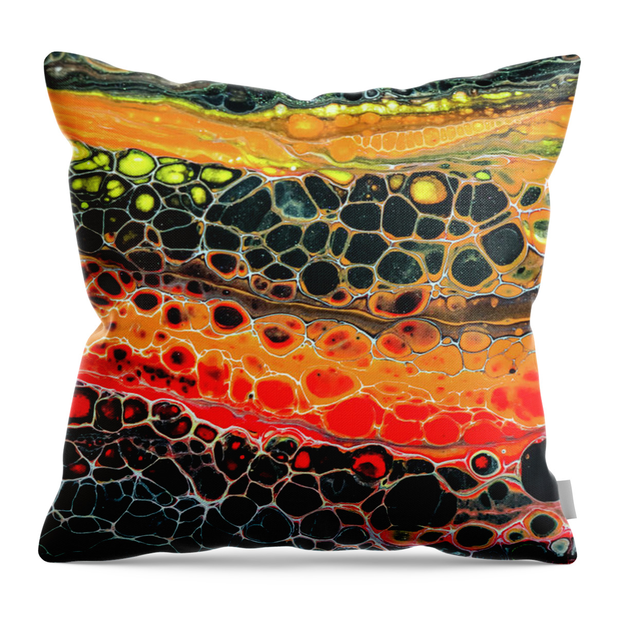 Contemporary Throw Pillow featuring the photograph Abstract S3 by Lilia S