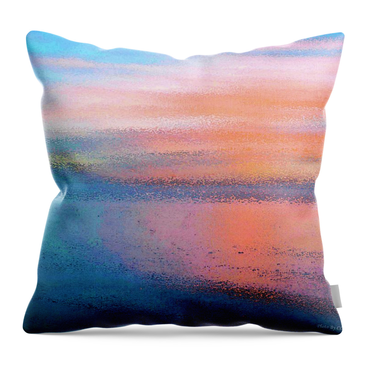 Wall Decor Throw Pillow featuring the photograph Abstract Sunset by Coke Mattingly