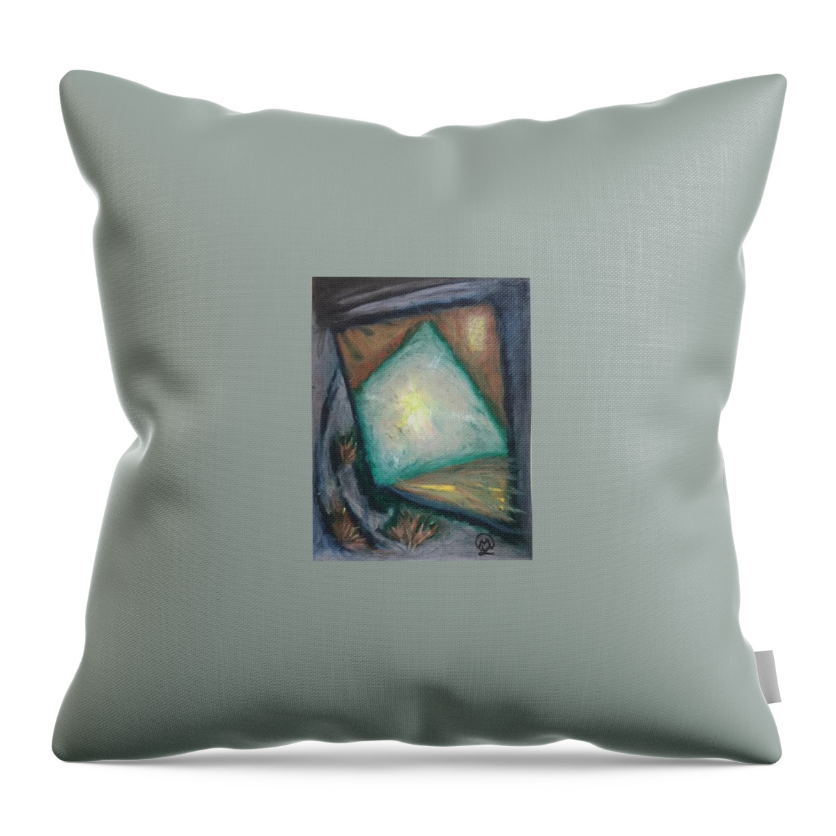  Throw Pillow featuring the pastel Abstract by Therese Legere