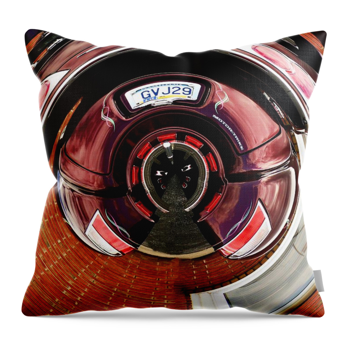 Art Throw Pillow featuring the photograph Abstract trike by Karl Rose