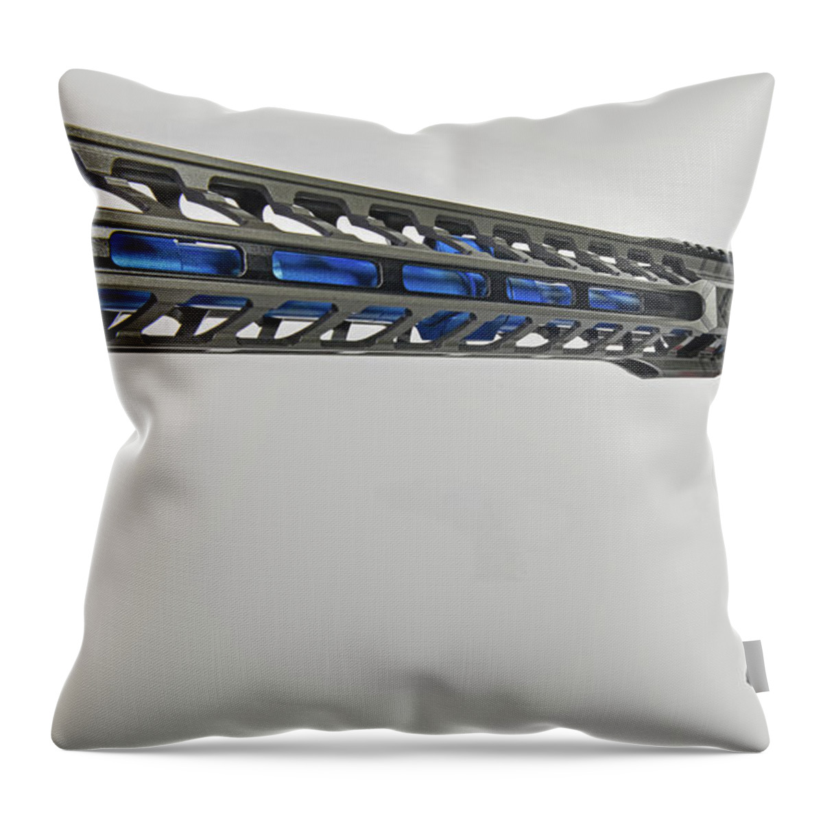 Ar15 Throw Pillow featuring the photograph Abstract vie of Snow Beast by Jim Boardman