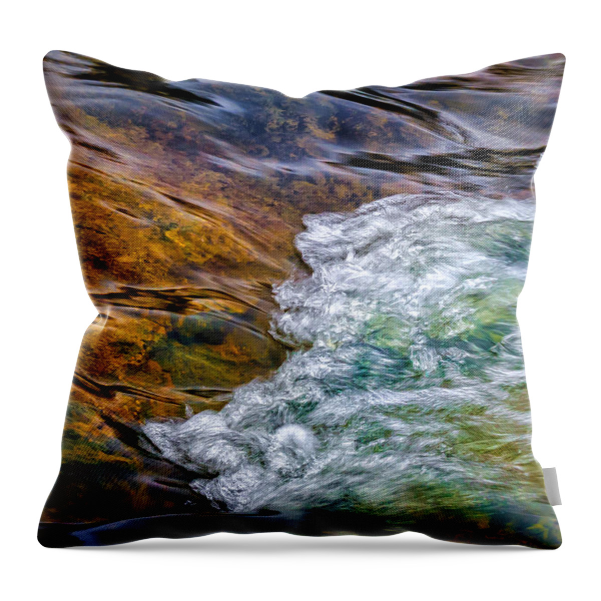 Wave Throw Pillow featuring the photograph Abstract Wave by James Barber
