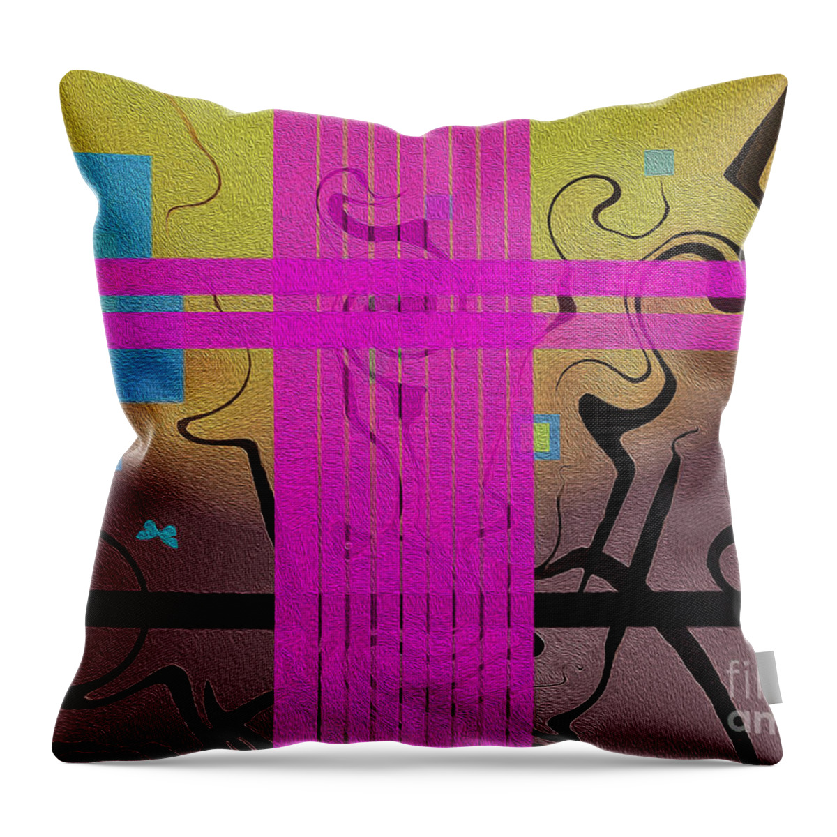 Paint Throw Pillow featuring the photograph Abstraction by Mim White