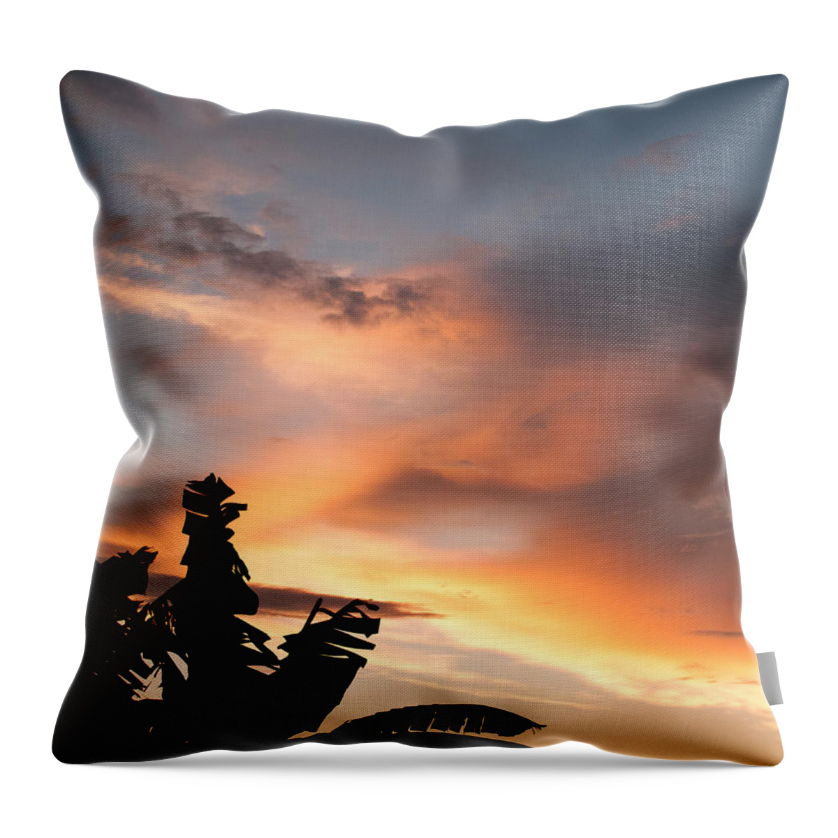 Abuja Throw Pillow featuring the photograph Abuja Sunset by Hakon Soreide