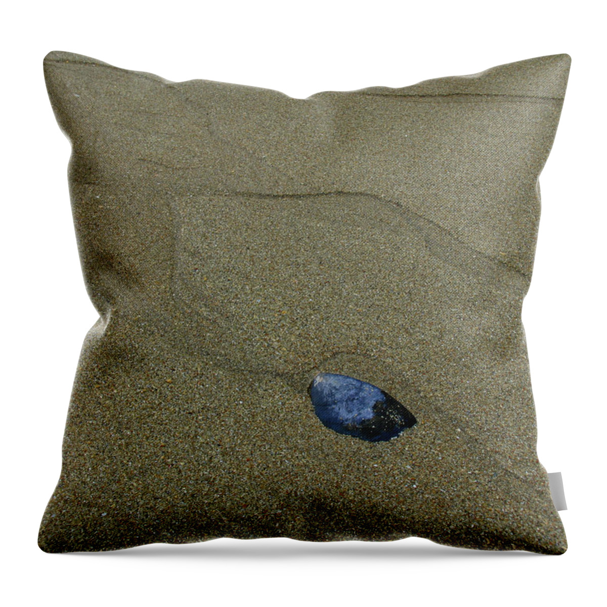Acadia Np Throw Pillow featuring the photograph Acadia Sand Beach by Juergen Roth