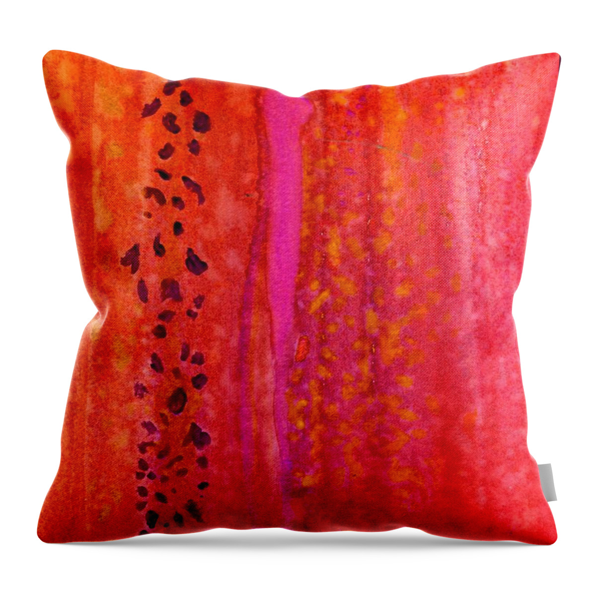 Aflutter Throw Pillow featuring the painting Aflutter by Desiree Paquette