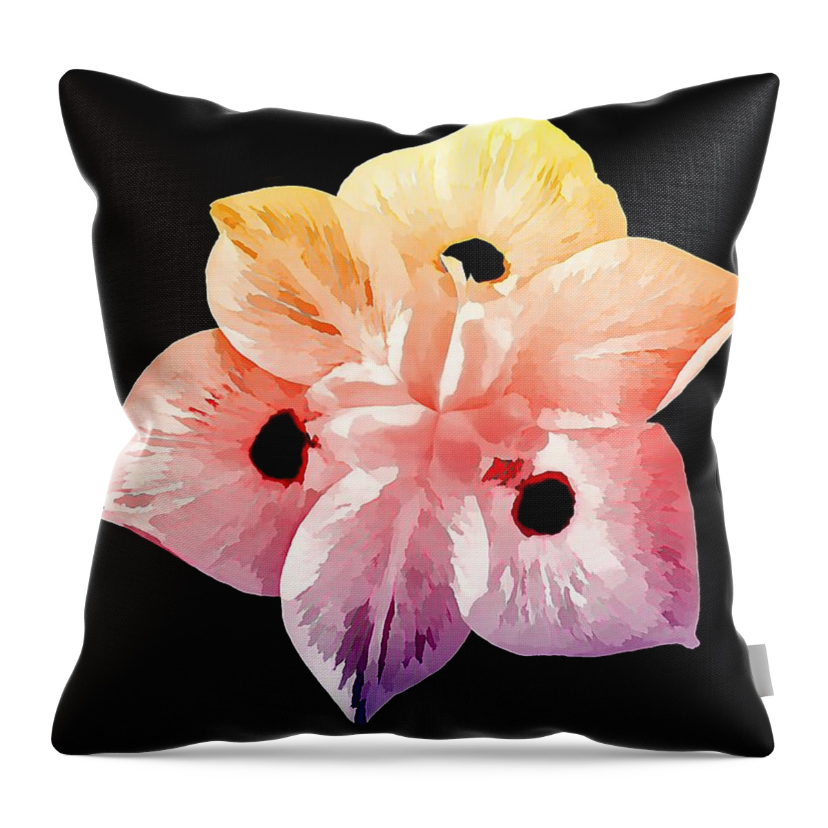 Iris Throw Pillow featuring the photograph African Beauty by Jean Connor