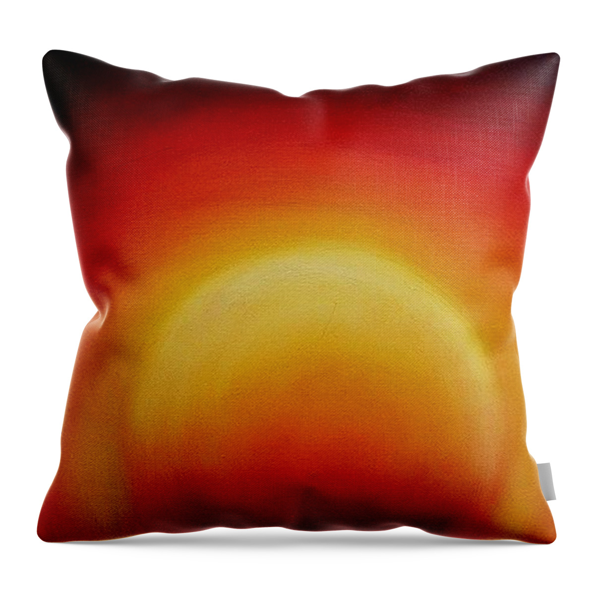  Throw Pillow featuring the painting African Sunset #1 by James Dunbar