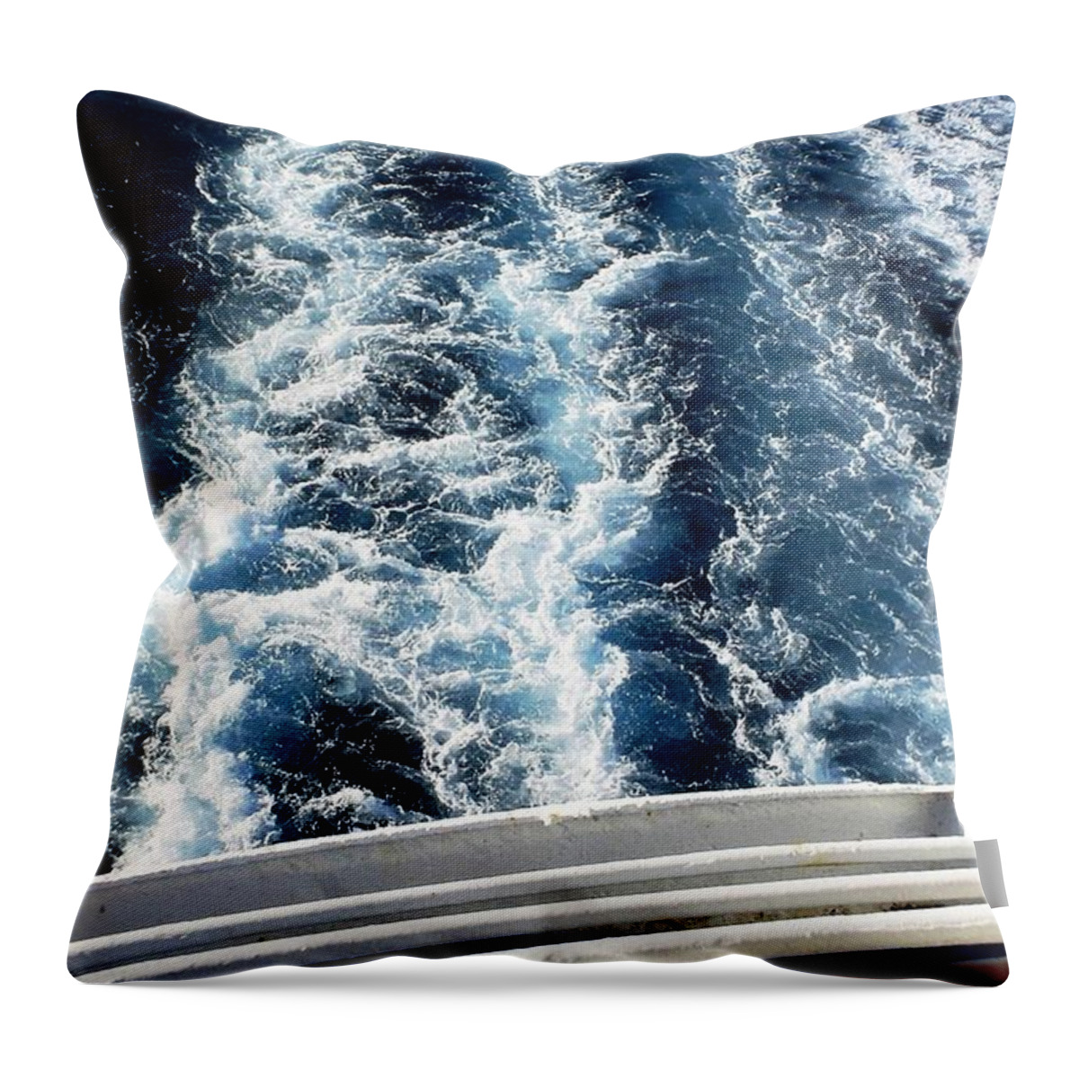 Speed Throw Pillow featuring the photograph Aft by Piety Dsilva
