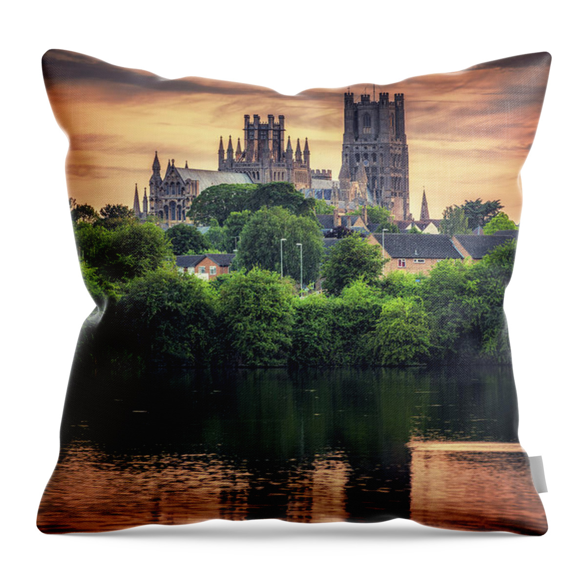 Lake Throw Pillow featuring the photograph After sunset by James Billings