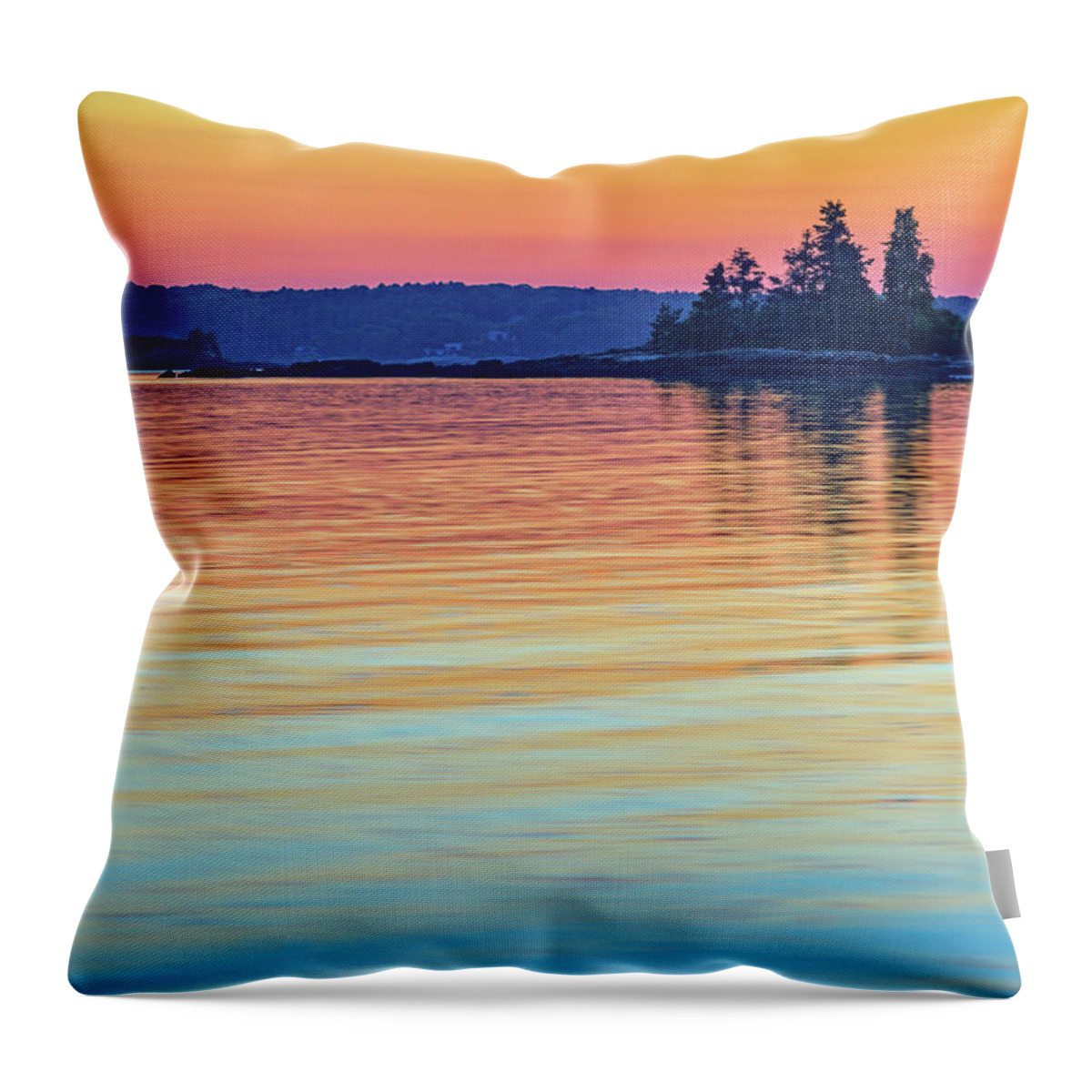 Pemaquid Beach Throw Pillow featuring the photograph Afterglow on Johns River by Rick Berk
