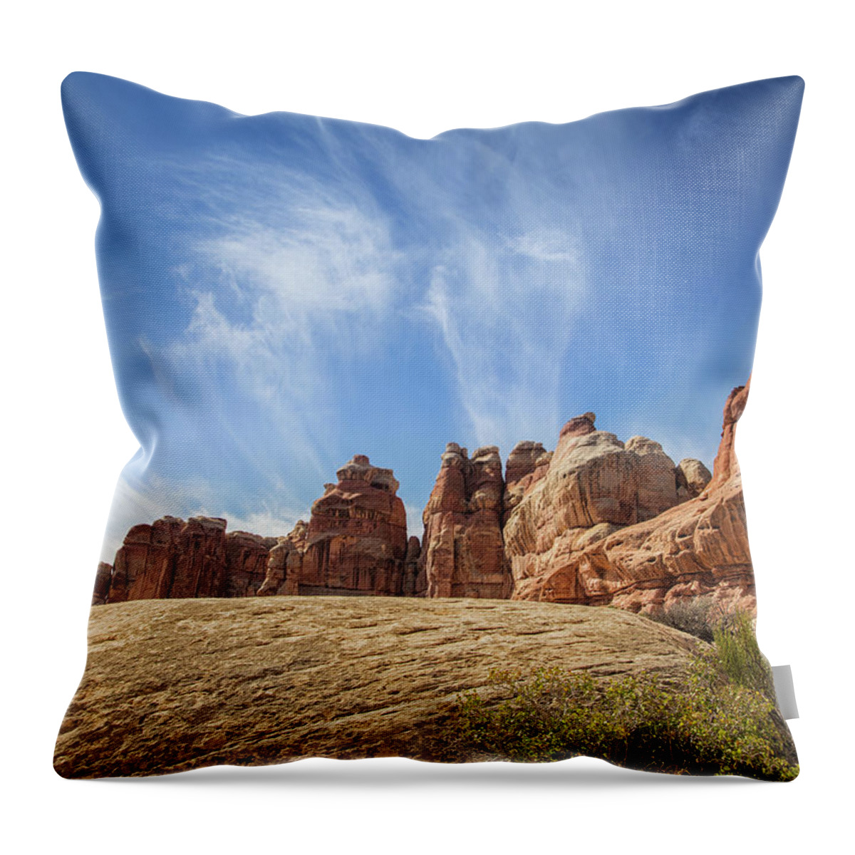 Chesler Park Throw Pillow featuring the photograph Afternoon at Chesler Park by Kunal Mehra