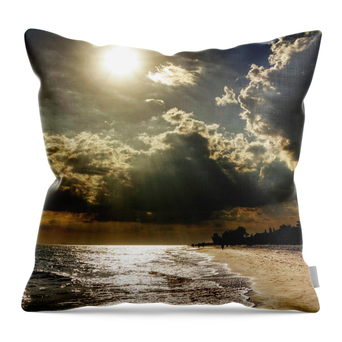 Sky Throw Pillow featuring the photograph Afternoon On Sanibel Island by Greg and Chrystal Mimbs