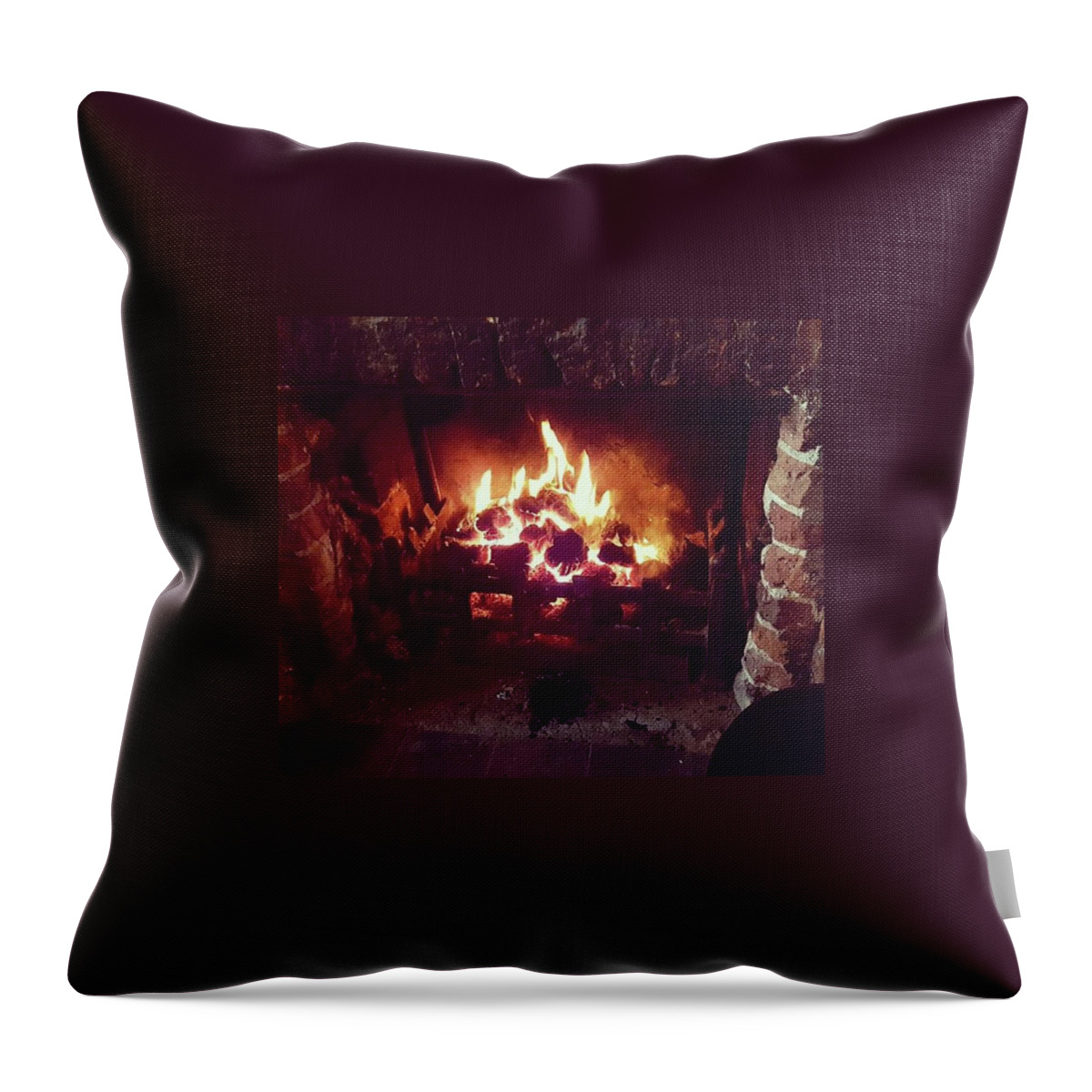 Cosynightsin Throw Pillow featuring the photograph Heart Of The Home by Rowena Tutty