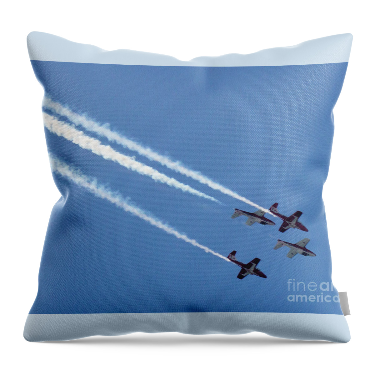 Air Show Throw Pillow featuring the photograph Air Show 6 by Cheryl Del Toro