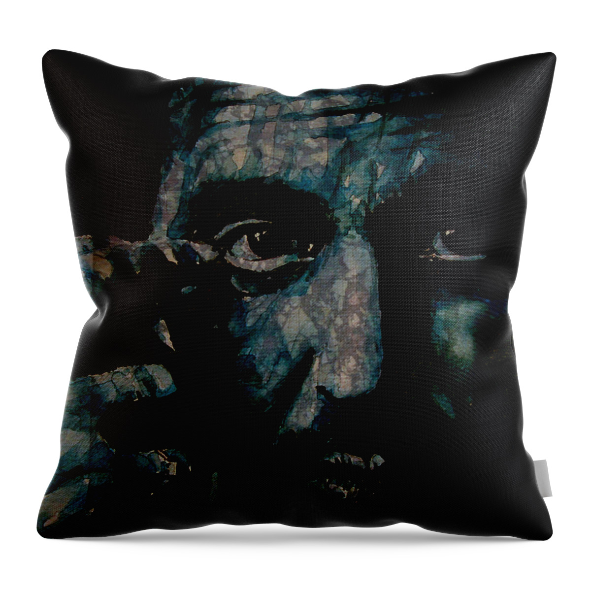 Al Pacino Throw Pillow featuring the painting Al Pacino by Paul Lovering