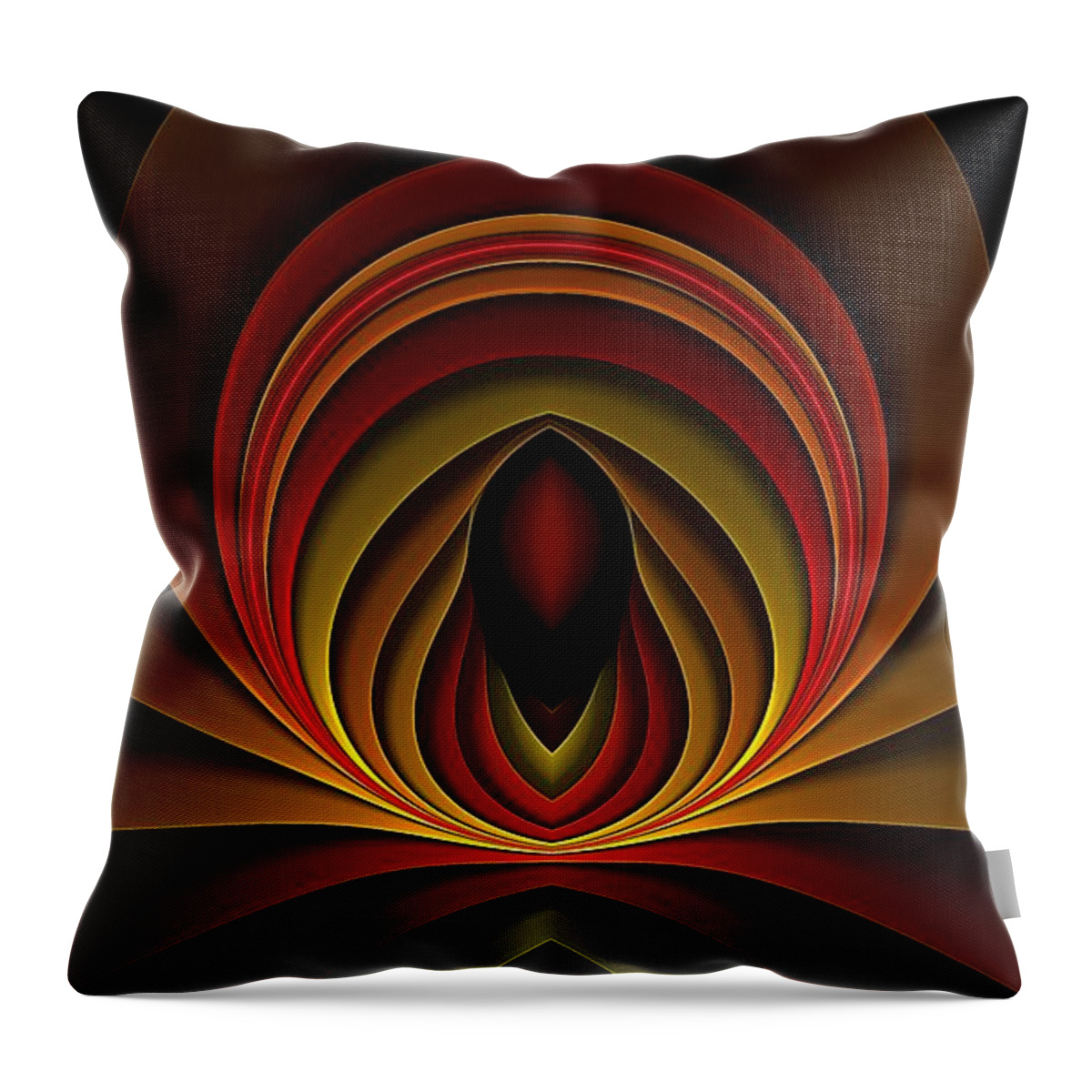 Peace Throw Pillow featuring the digital art Alberich-3 by Doug Morgan