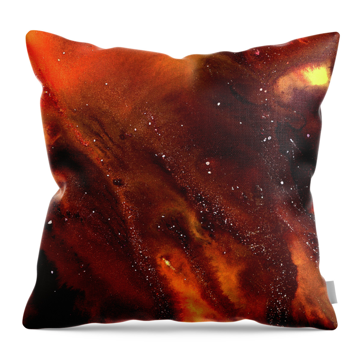 Gallery Throw Pillow featuring the painting ALCHEMY 04e by Dar Freeland