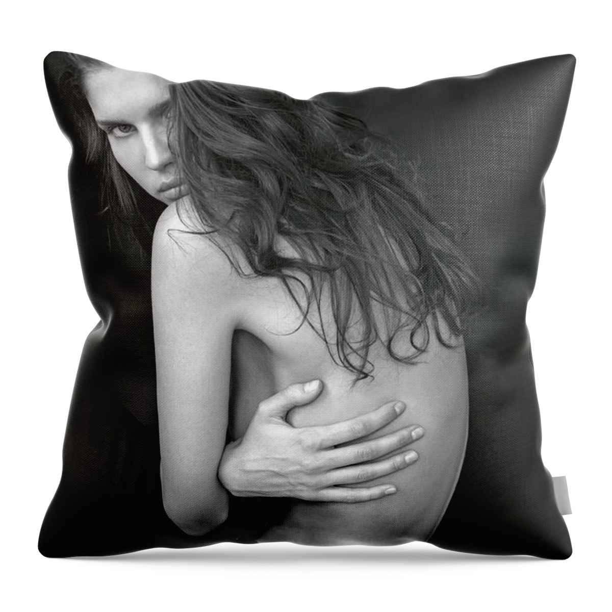 Alesia Riabenkova Throw Pillow featuring the photograph Alesia Riabenkova by Jackie Russo