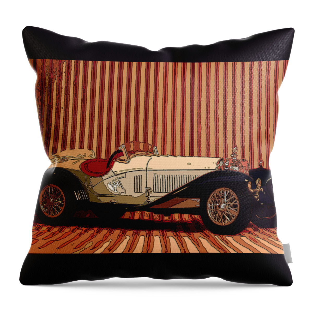 Sports Car Throw Pillow featuring the photograph Alfa On Line by James Rentz