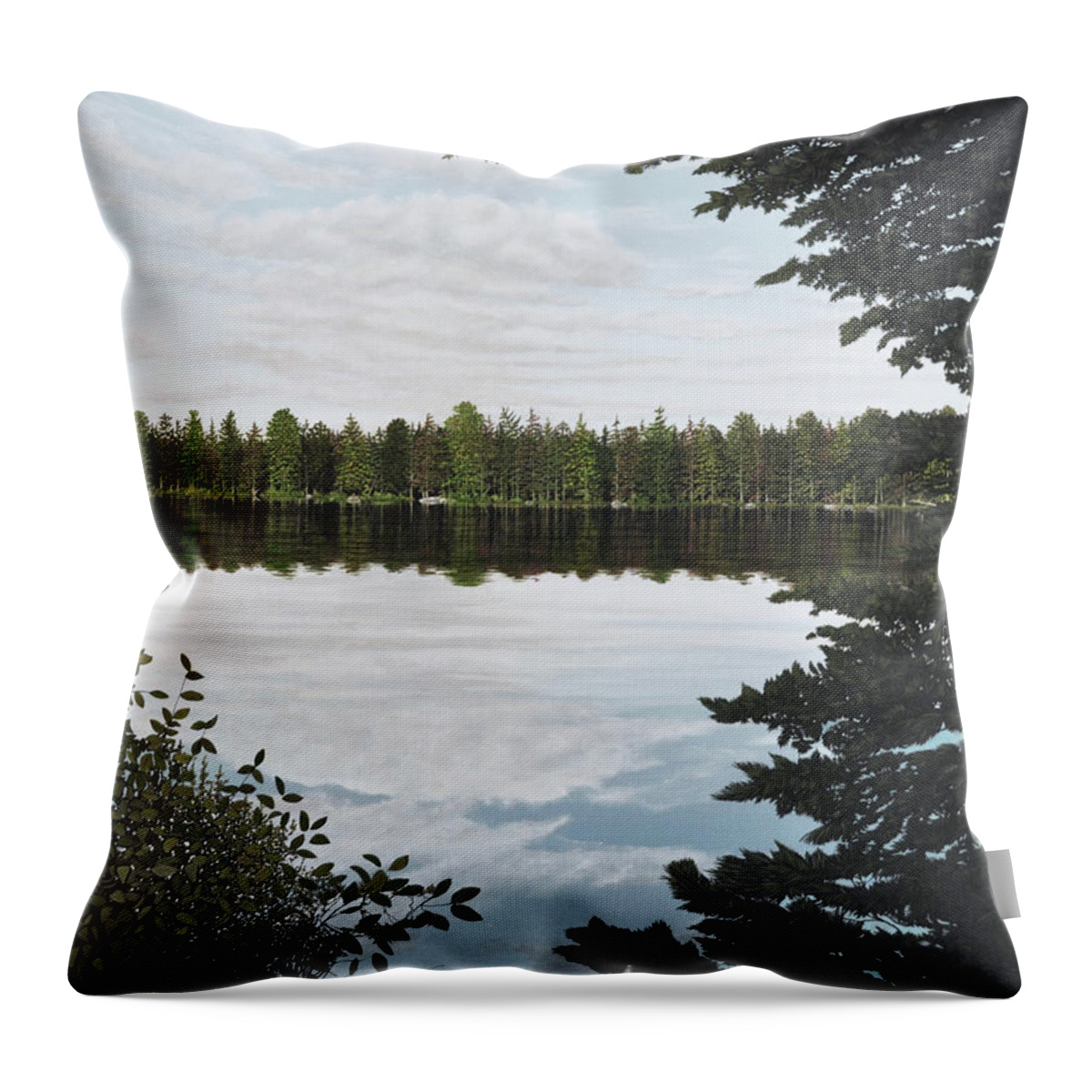 Mcmichael Paintings 2014 Throw Pillow featuring the painting Algonquin Park by Kenneth M Kirsch