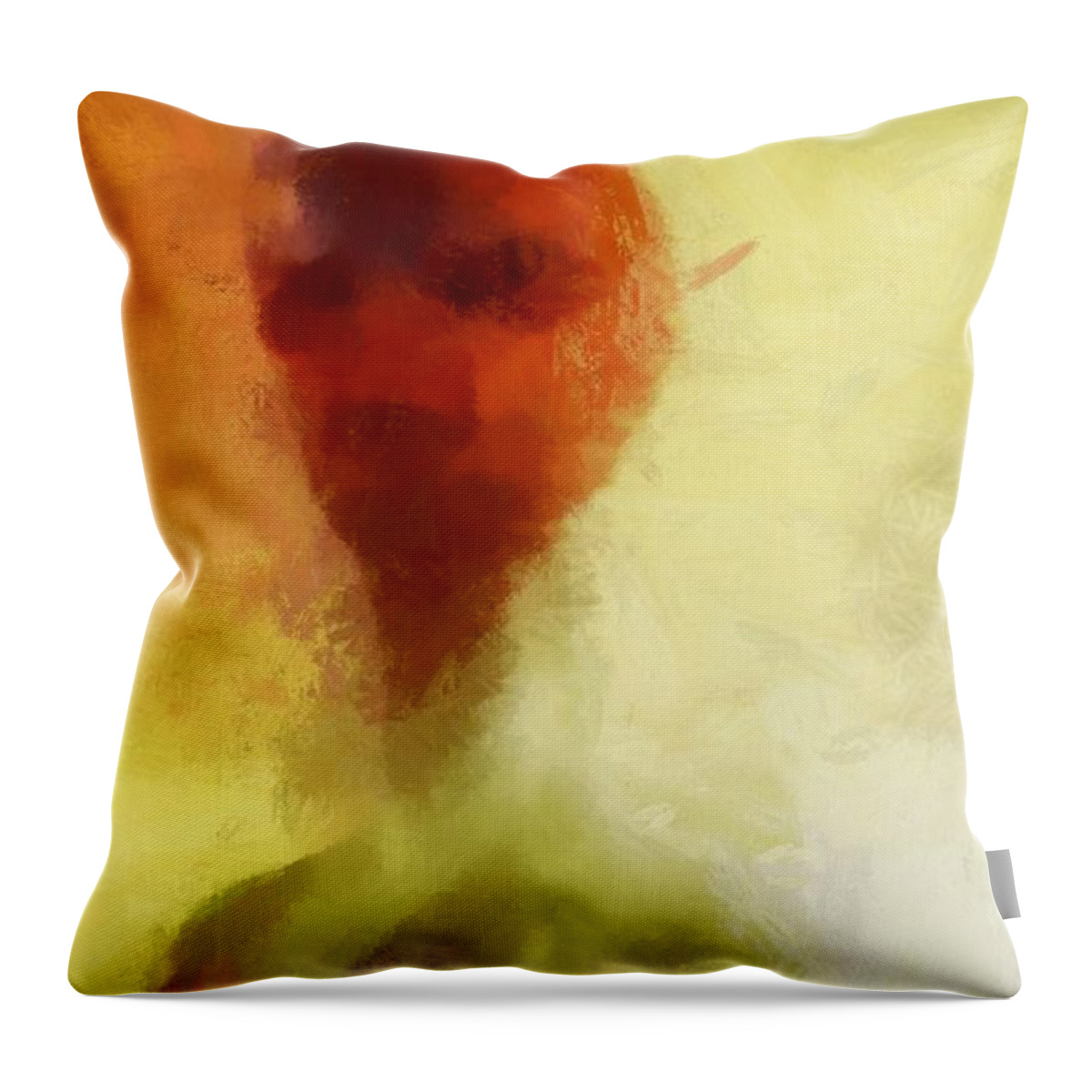 Ufo Throw Pillow featuring the painting Alien Red by Esoterica Art Agency