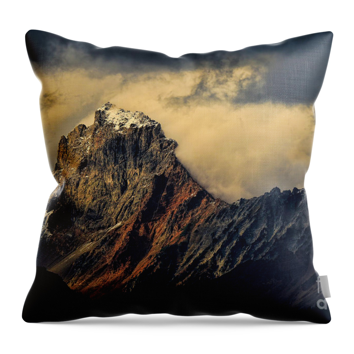 Mountain Throw Pillow featuring the photograph Storm Light II by Winston Rockwell