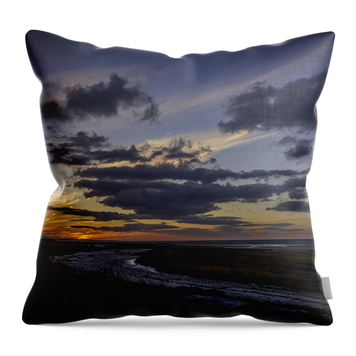 Sunset Throw Pillow featuring the photograph all about the Sunset by Mary Clough