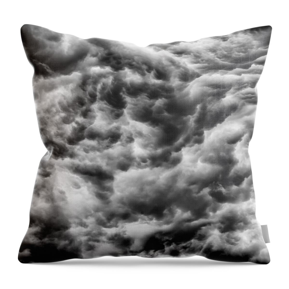 Storm Clouds Throw Pillow featuring the photograph All in by Charles McCleanon