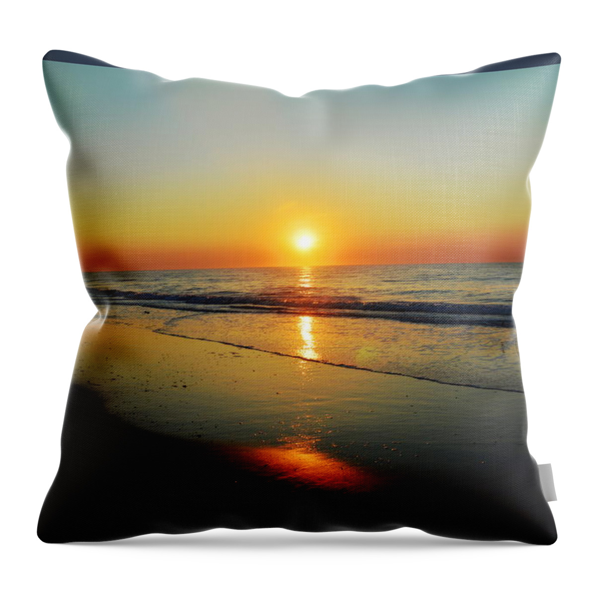 Robyn King Throw Pillow featuring the photograph All That Shimmers Is Golden by Robyn King