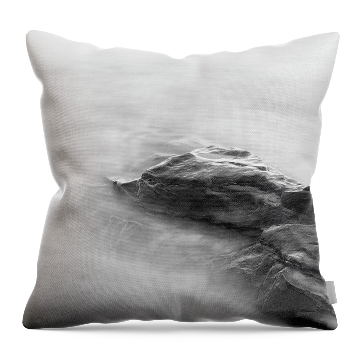 Allens Pond Throw Pillow featuring the photograph Allens Pond XV BW by David Gordon