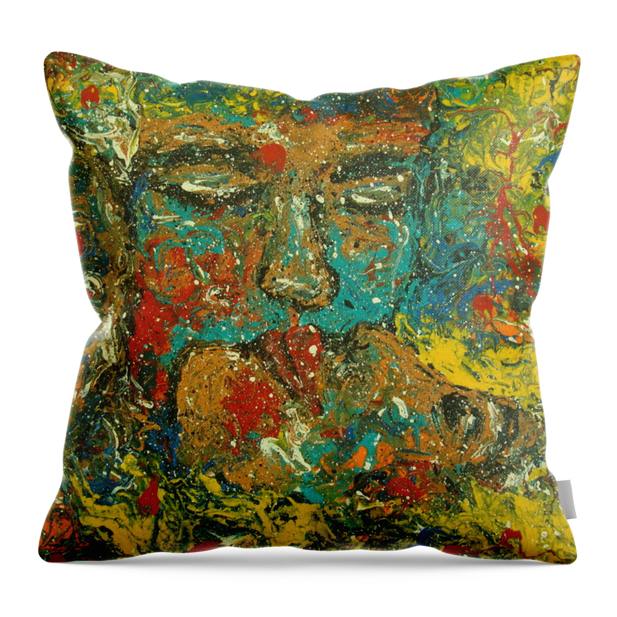 Romantic Throw Pillow featuring the painting Allure Of Love by Natalie Holland