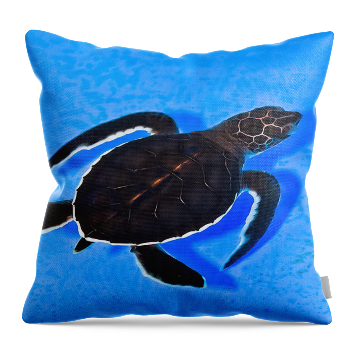 Cherating Throw Pillow featuring the photograph Alone by Ray Shiu