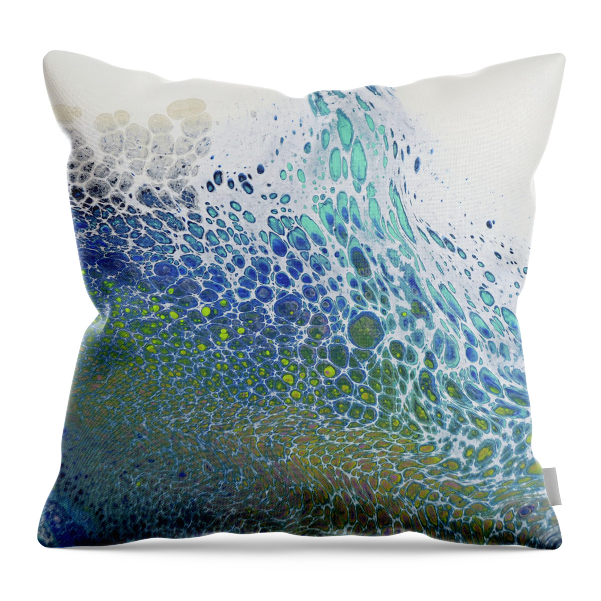 Coastal Throw Pillow featuring the painting Along the Wish Filled Shore by Joanne Grant