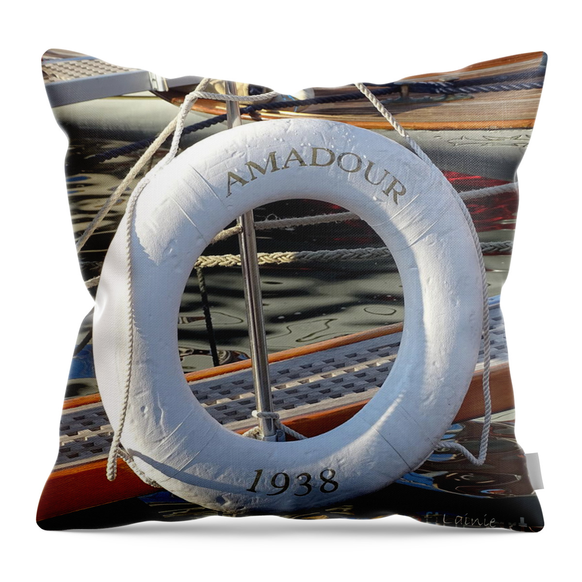  Amadour 1938 Throw Pillow featuring the photograph Amadour 1938 by Lainie Wrightson