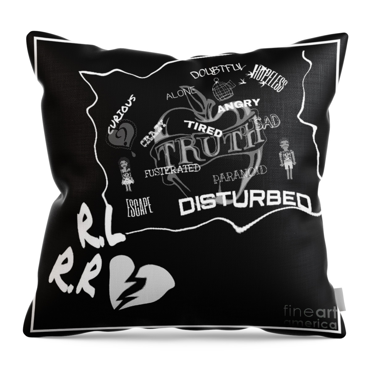  Throw Pillow featuring the digital art Ambiguous by Rindi Rehs