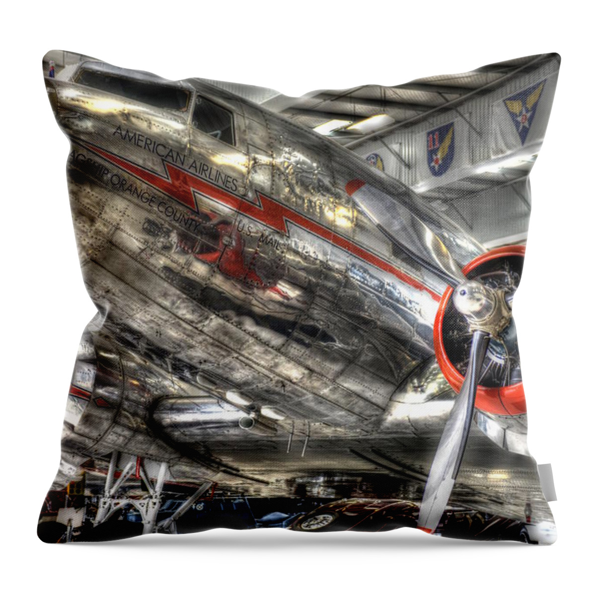 Plane Throw Pillow featuring the photograph American 6 by Craig Incardone