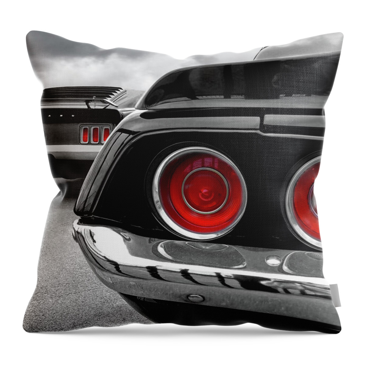 American Muscle Throw Pillow featuring the photograph American Muscle by Gill Billington