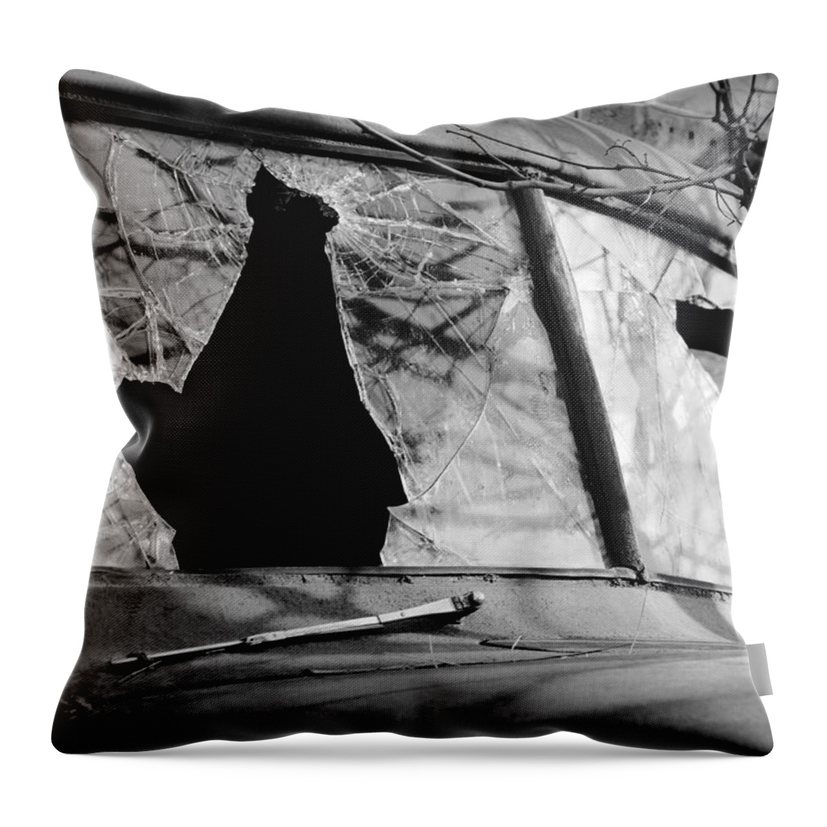 Gangster Throw Pillow featuring the photograph American Outlaw by Luke Moore