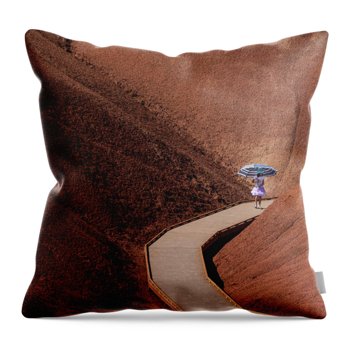 Deserts Throw Pillow featuring the photograph Among the Painted Hills by Steven Clark