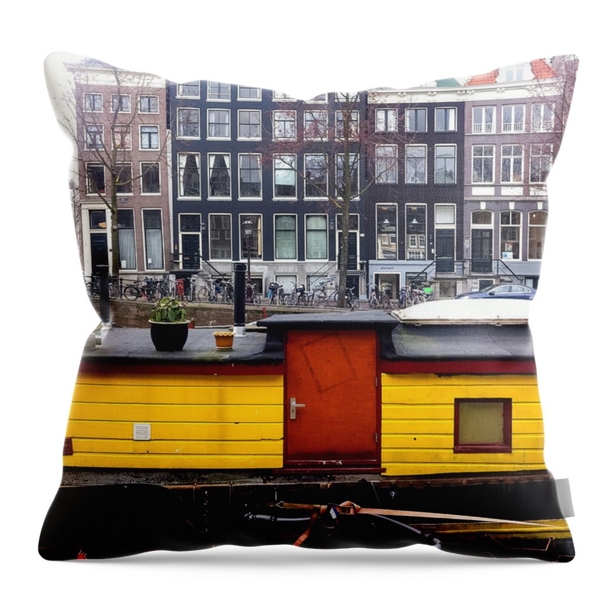 Amsterdam Throw Pillow featuring the photograph Amsterdam 07 by Cornelia Vogt