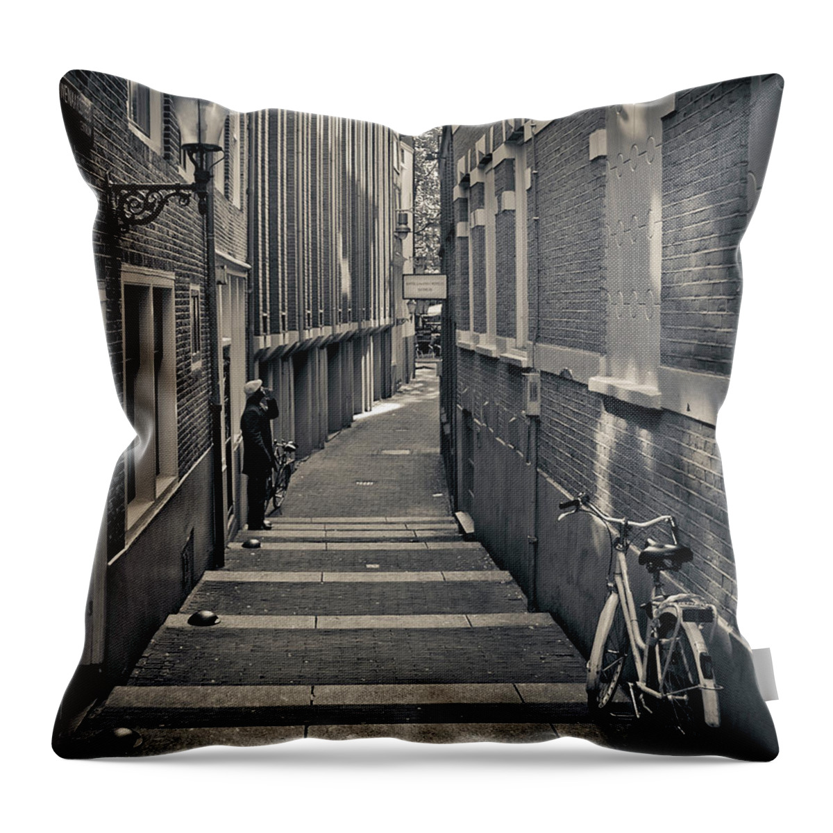 3scape Photos Throw Pillow featuring the photograph Amsterdam by Adam Romanowicz
