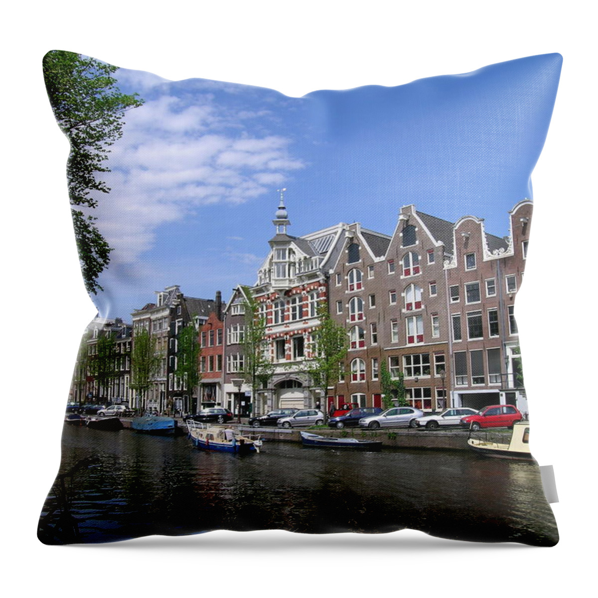 Amsterdam Throw Pillow featuring the photograph Amsterdam by Sandy Taylor
