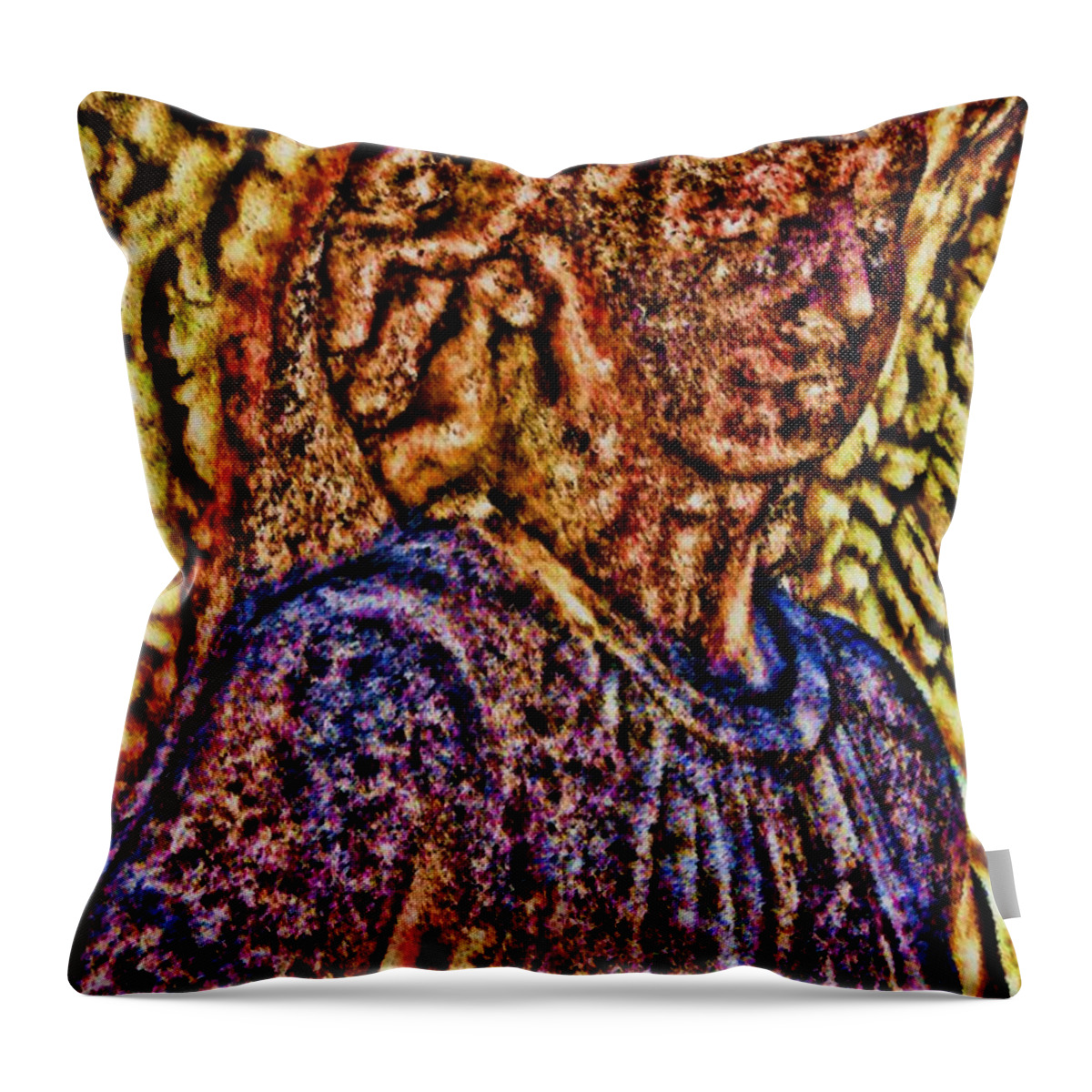 Angel Throw Pillow featuring the digital art An Angels Work Is Done by Vincent Green