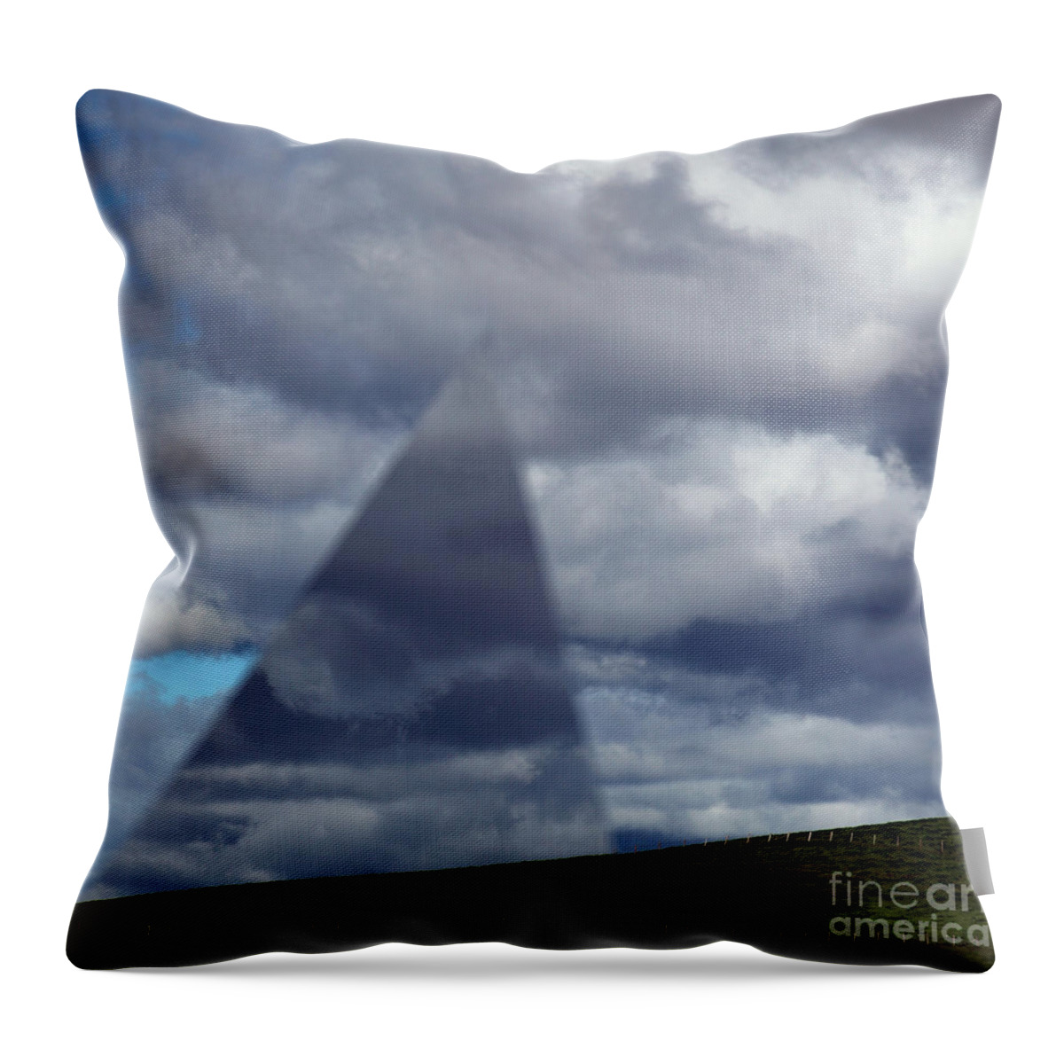 Abstract Throw Pillow featuring the photograph An Aspect of Time Clouds Dimension by Wernher Krutein