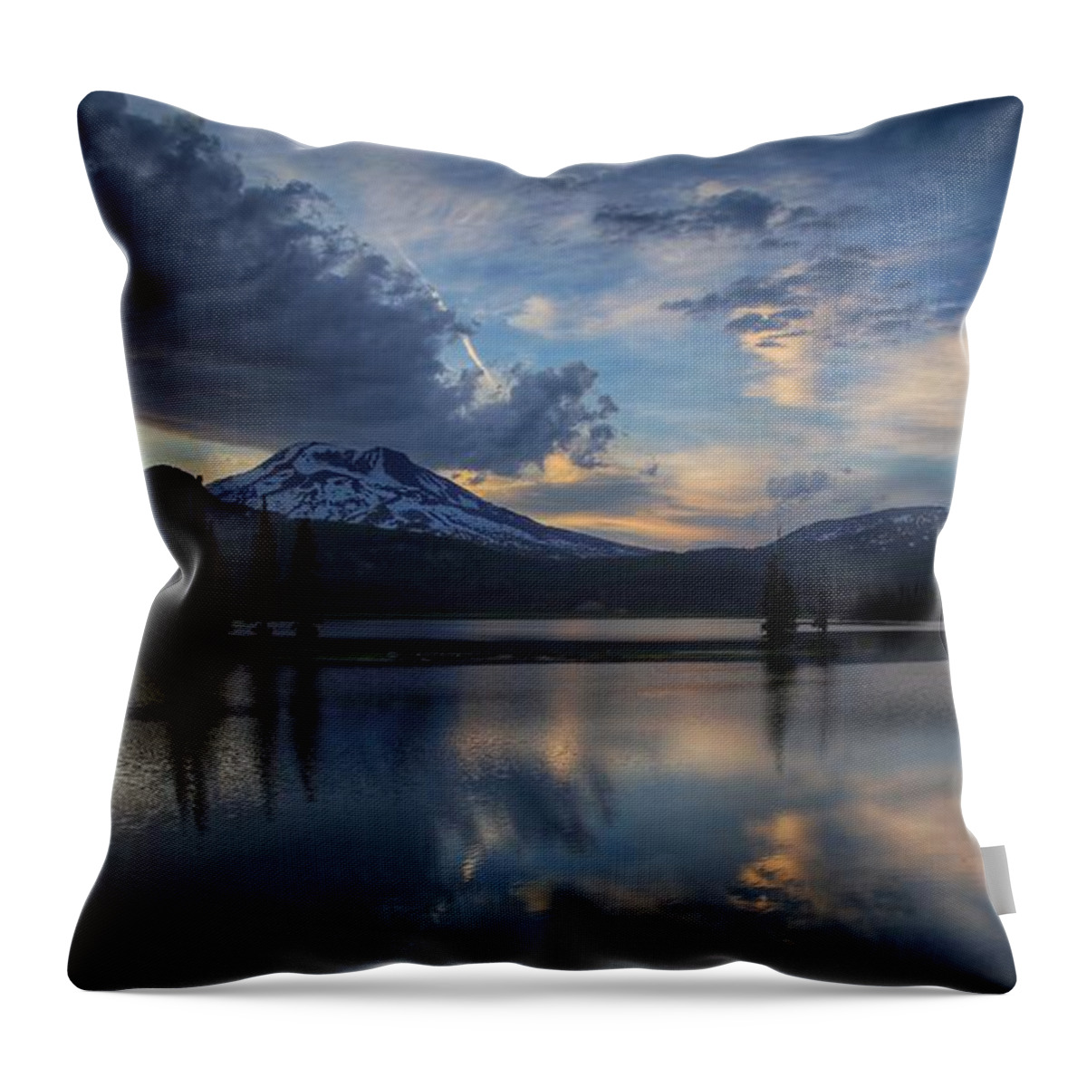 An Evening At Sparks Lake Throw Pillow featuring the photograph An evening at Sparks Lake by Lynn Hopwood