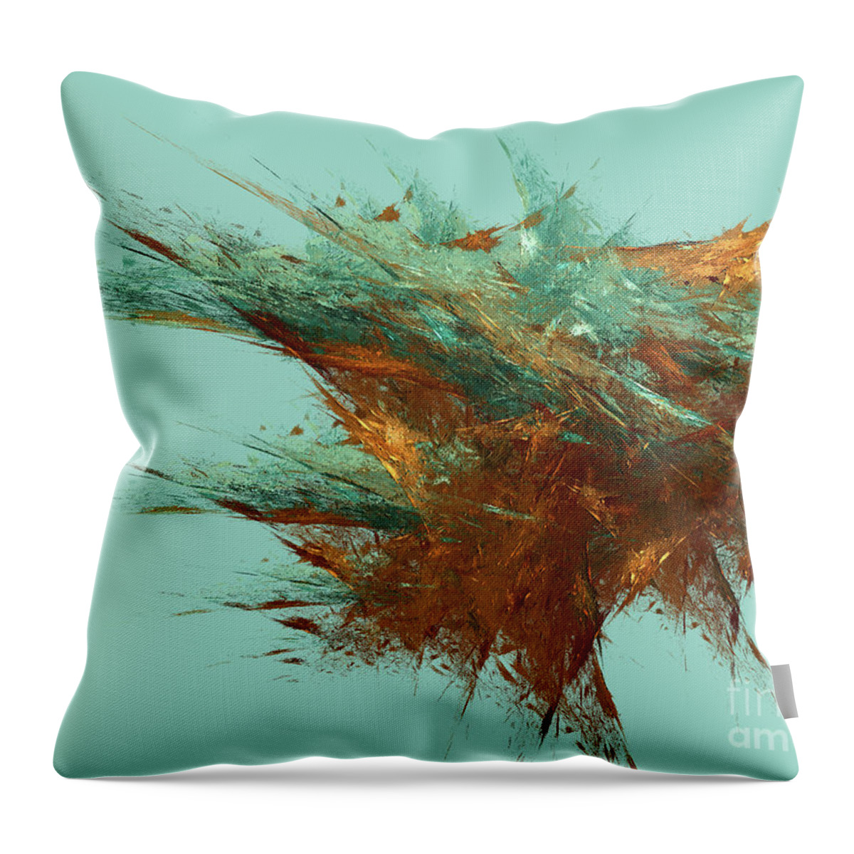 Abstract Throw Pillow featuring the digital art Andee Design Abstract 23 2018 by Andee Design